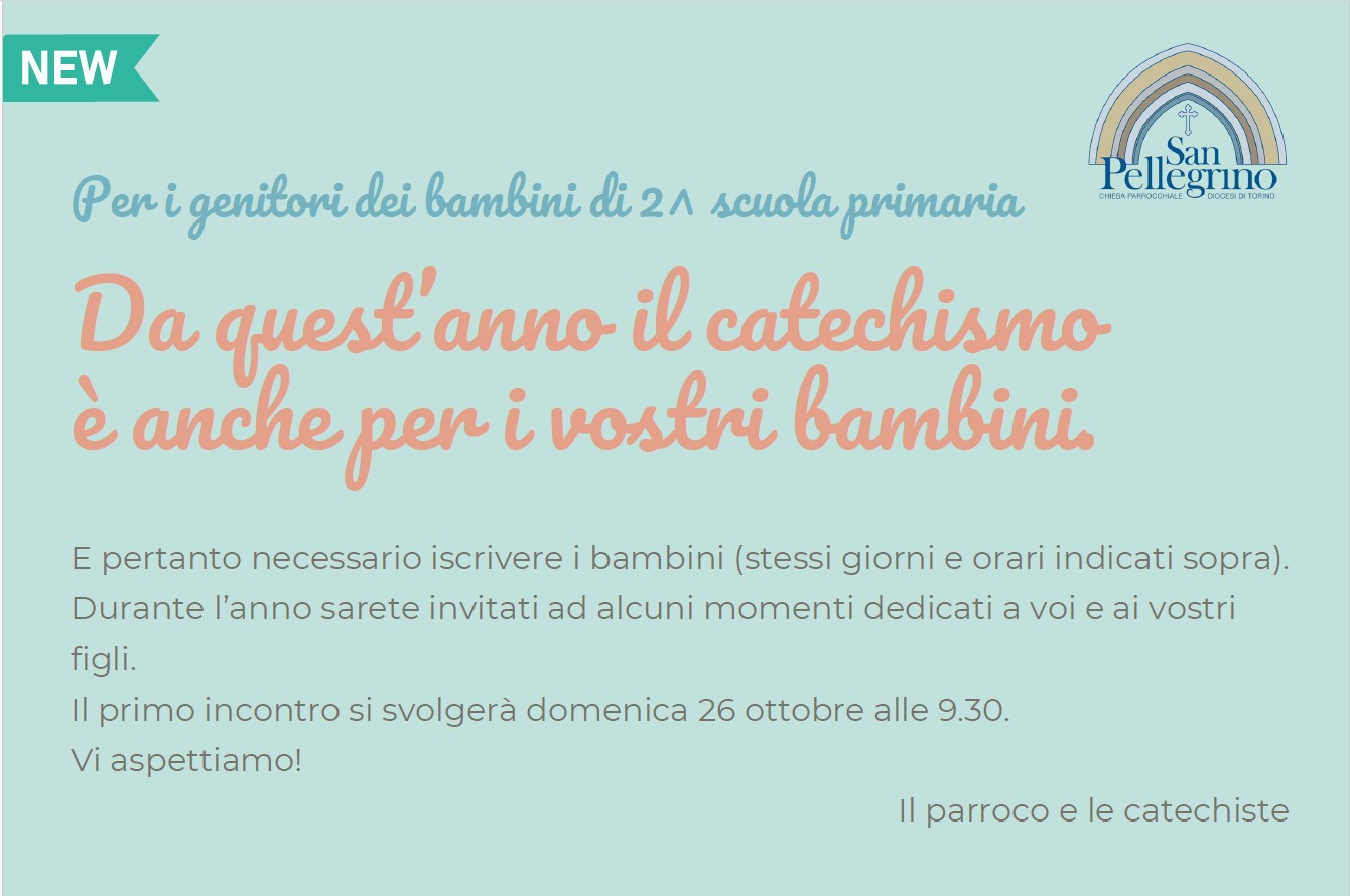 Iscrizioni catechismo 2025-26
